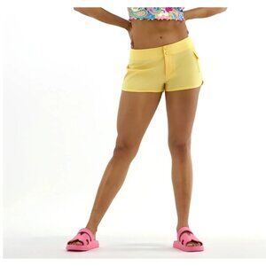 Women's Low Rise Swim Boardshorts Size Medium - NWT- Yellow - No Boundaries